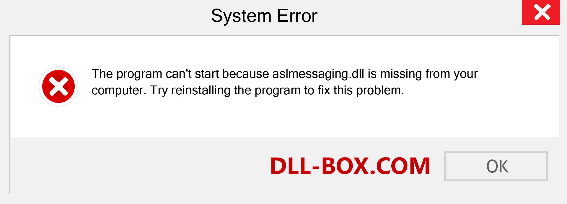  aslmessaging.dll file is missing?. Download for Windows 7, 8, 10 - Fix  aslmessaging dll Missing Error on Windows, photos, images